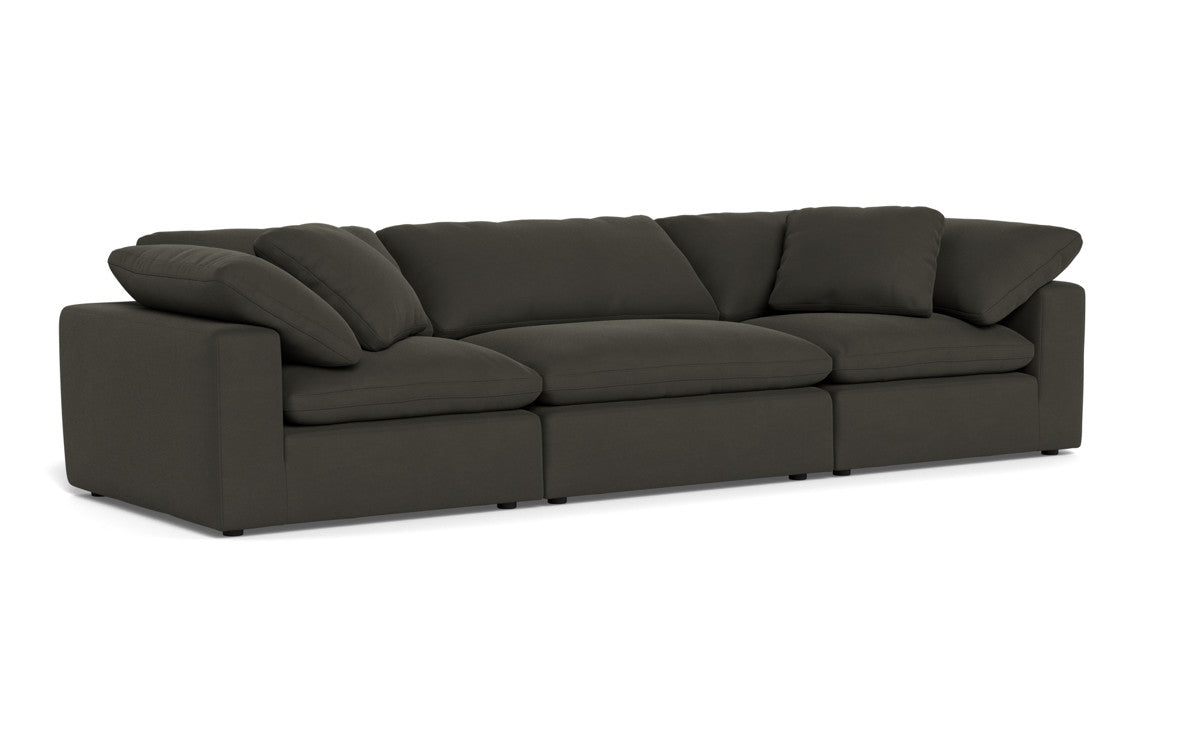 Fluffy 133.5" 3pc Sofa - Dream Chocolate