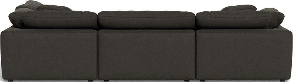 Fluffy 133.5" 4 Piece Sectional w/Otto - Dream Chocolate