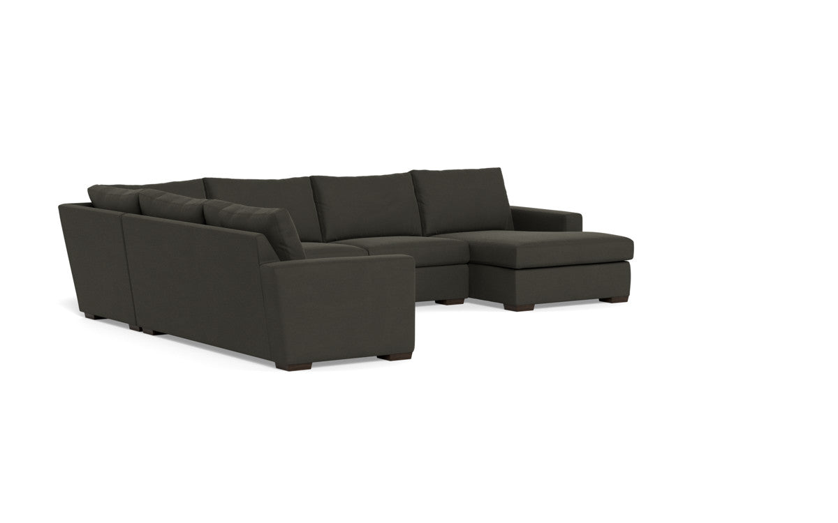 Mesa 156" Corner Sectionals w. Right Chaise - Dream Chocolate
