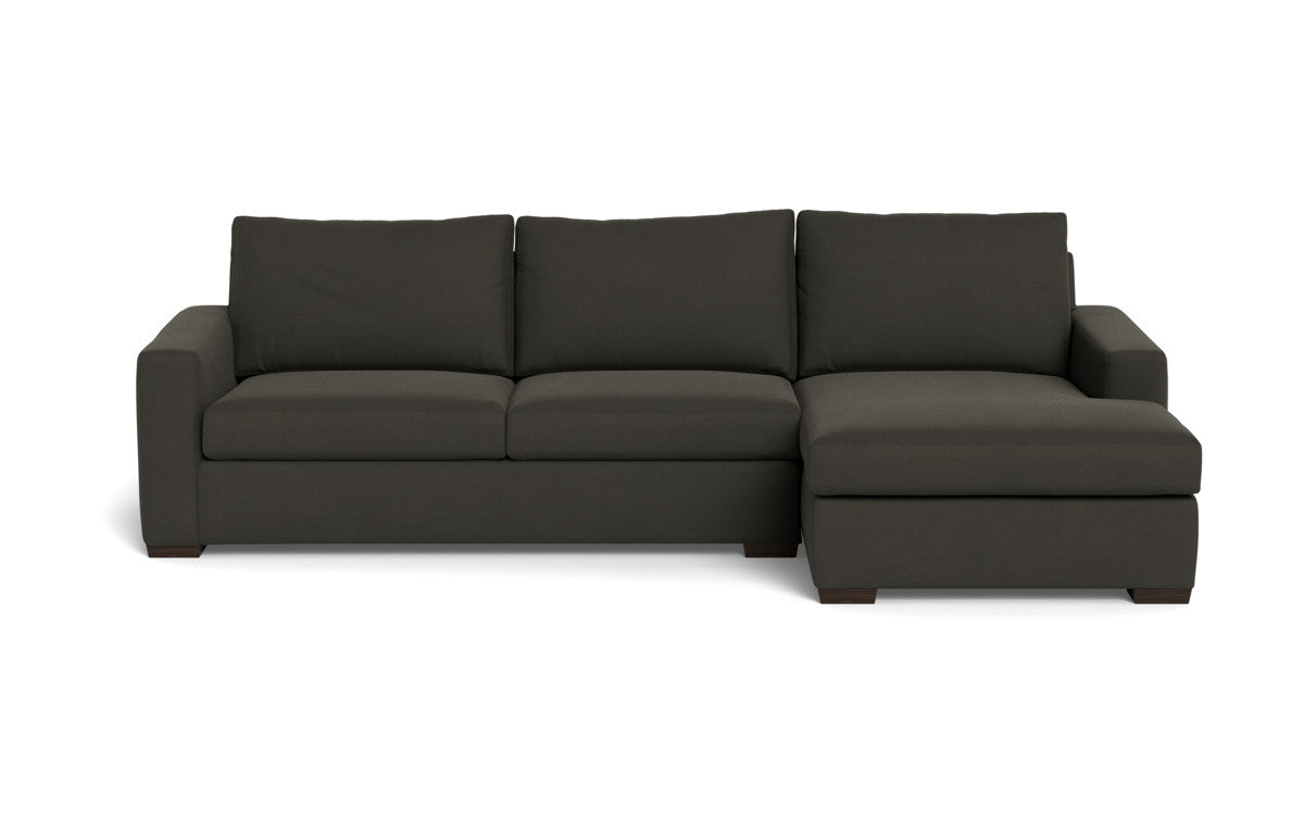 Mesa 123" Right Chaise Sectional - Dream Chocolate