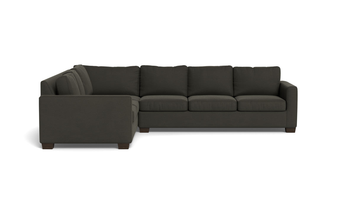 Track 121" Left Corner Sectional - Dream Chocolate
