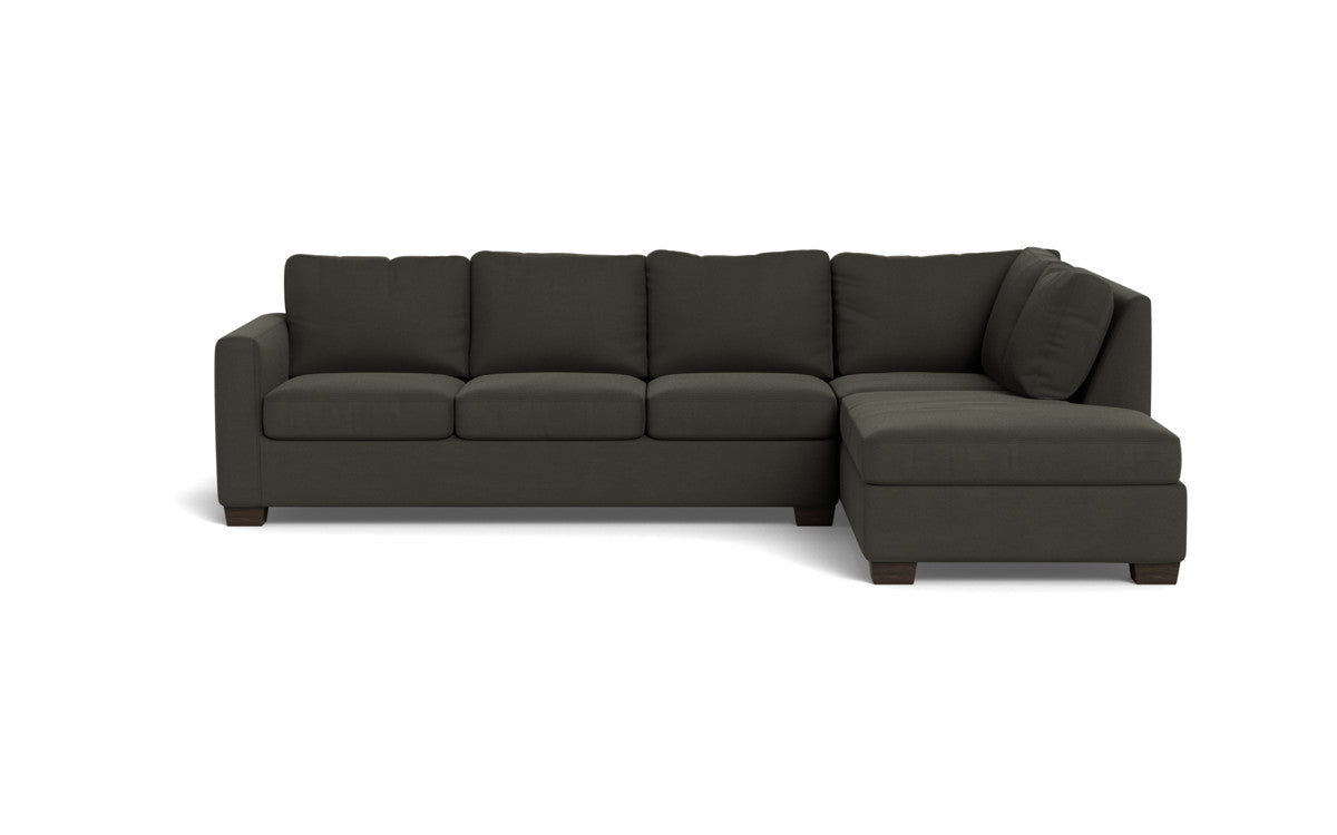 Track 121" Right Chaise Sectional - Dream Chocolate