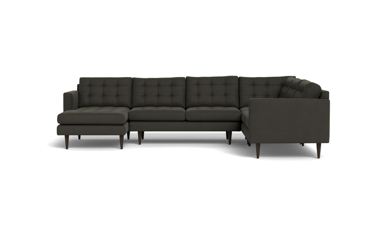 Wallace 131" Corner Sectionals w. Left Chaise - Dream Chocolate