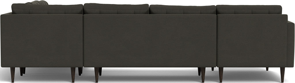 Wallace 131" Corner Sectionals w. Left Chaise - Dream Chocolate