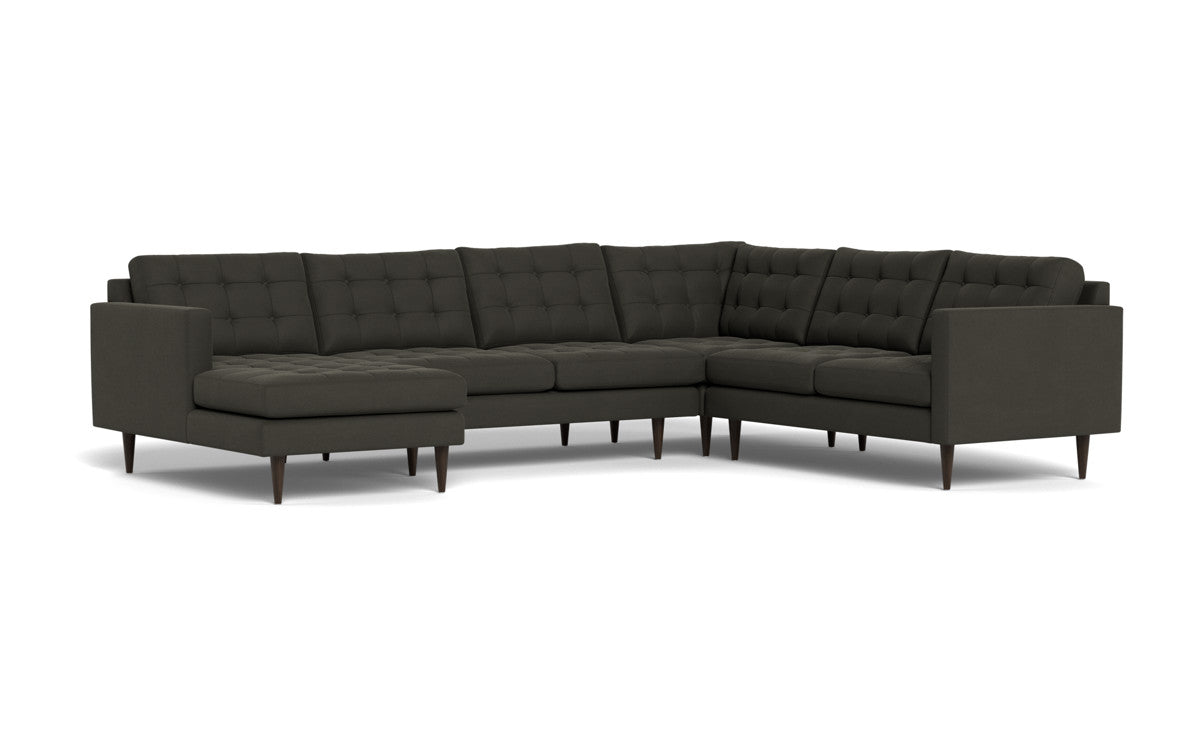 Wallace 131" Corner Sectionals w. Left Chaise - Dream Chocolate