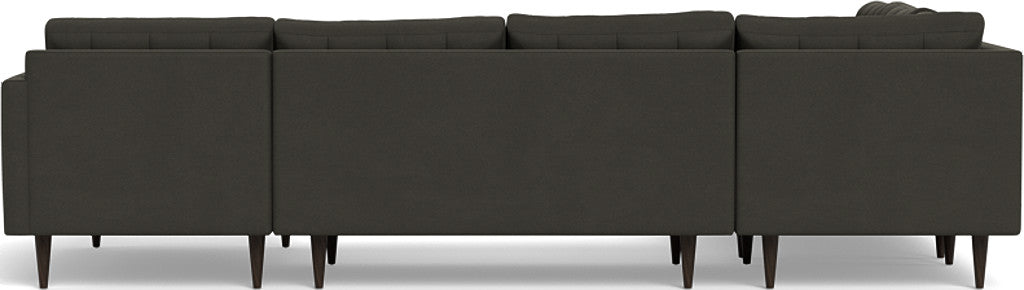 Wallace 130" Corner Sectionals w. Right Chaise - Dream Chocolate