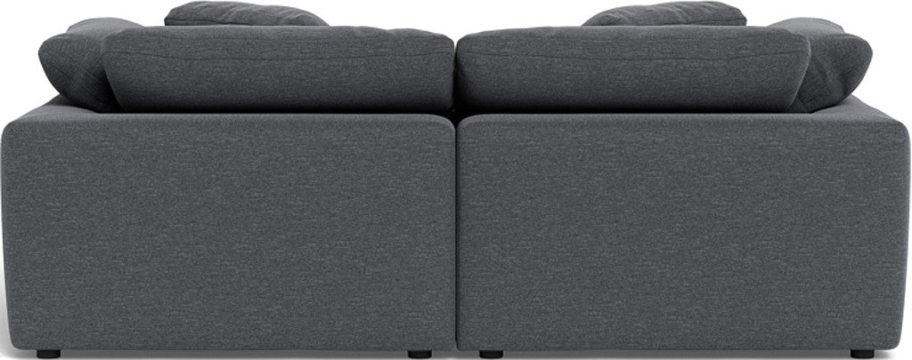Fluffy 89" 2 Piece Sofa w/Otto - Bennett Charcoal