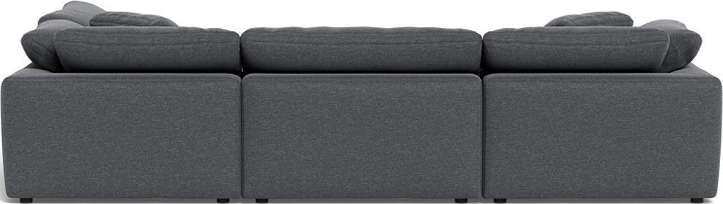 Fluffy 133.5" 4 Piece Sectional w/Otto - Bennett Charcoal