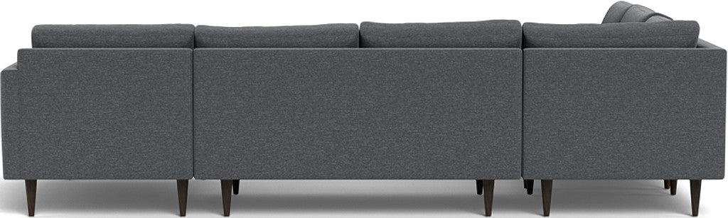 Wallace 130" Untufted Corner Sectionals w. Right Chaise - Bennett Charcoal