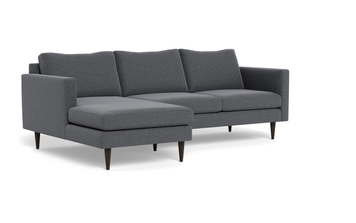 Wallace 98" Untufted Left Chaise Sectional - Bennett Charcoal