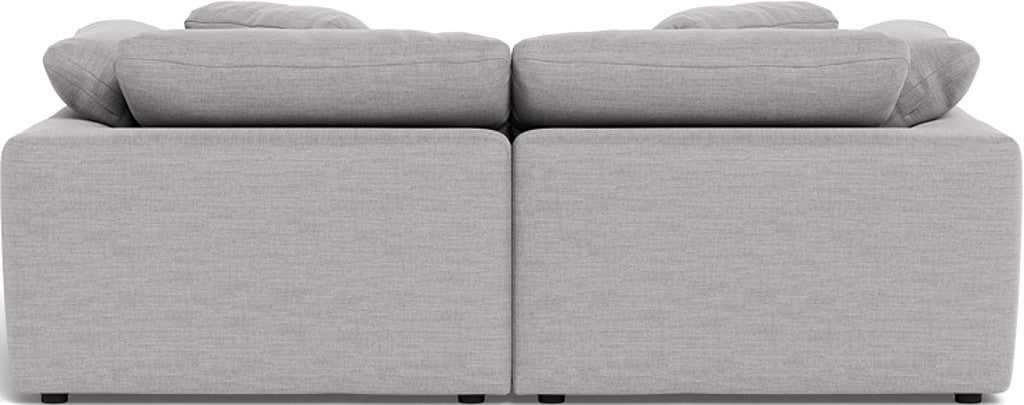 Fluffy 89" 2 Piece Sofa w/Otto - Bennett Dove