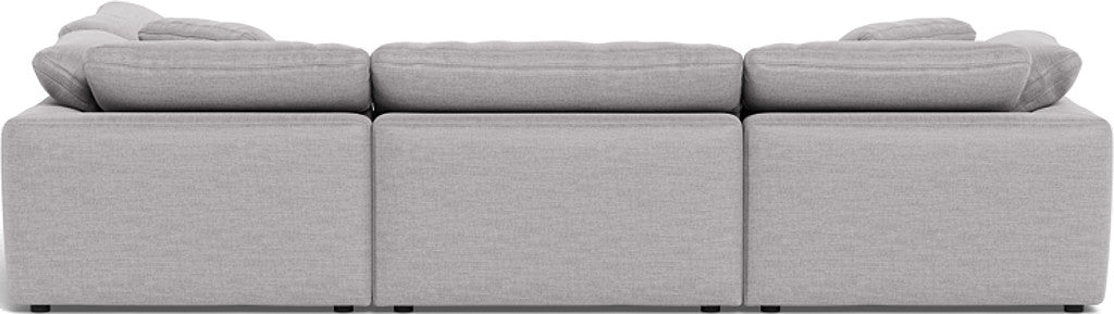 Fluffy 133.5" 4 Piece Sectional w/Otto - Bennett Dove
