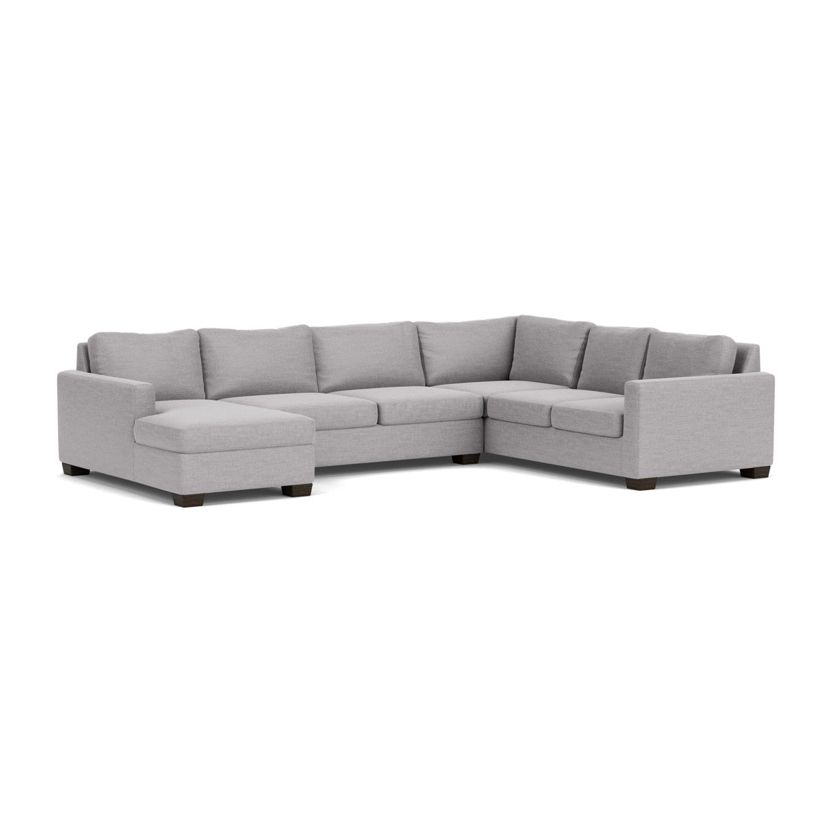 Track 141" Corner Sectionals W. Full Sleeper & Left Chaise - Bennett Dove