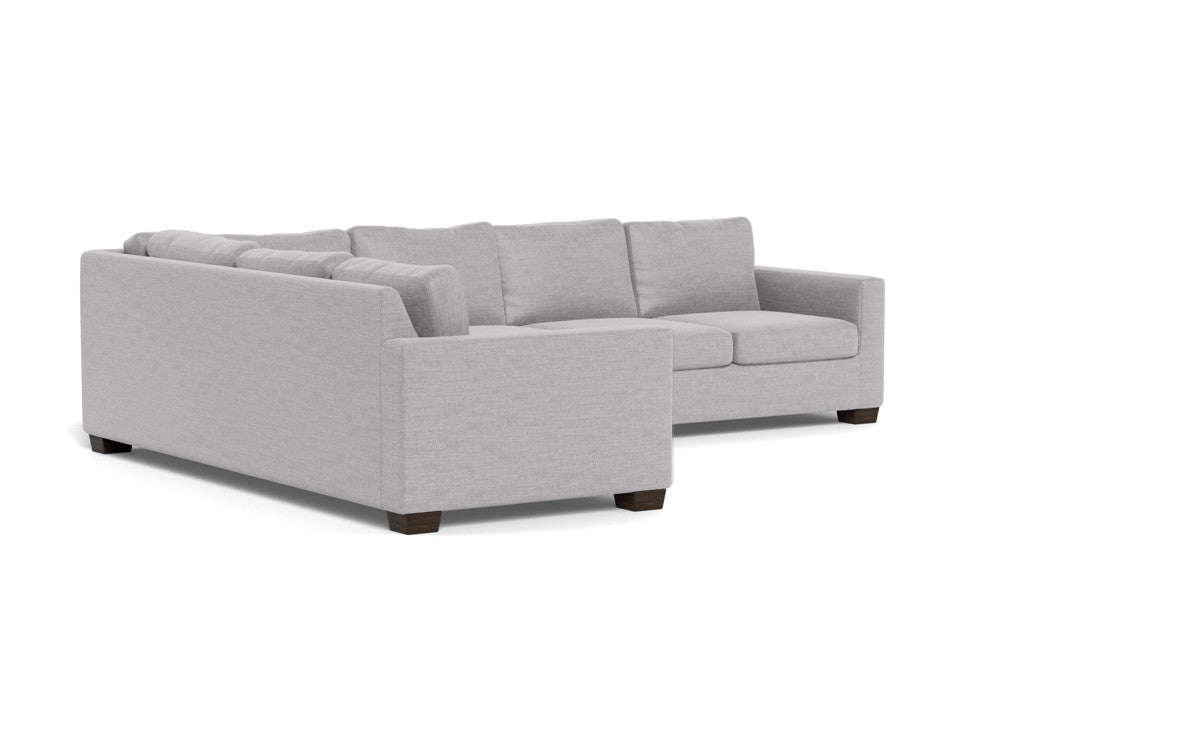 Track 121" Left Corner Sectional - Bennett Dove