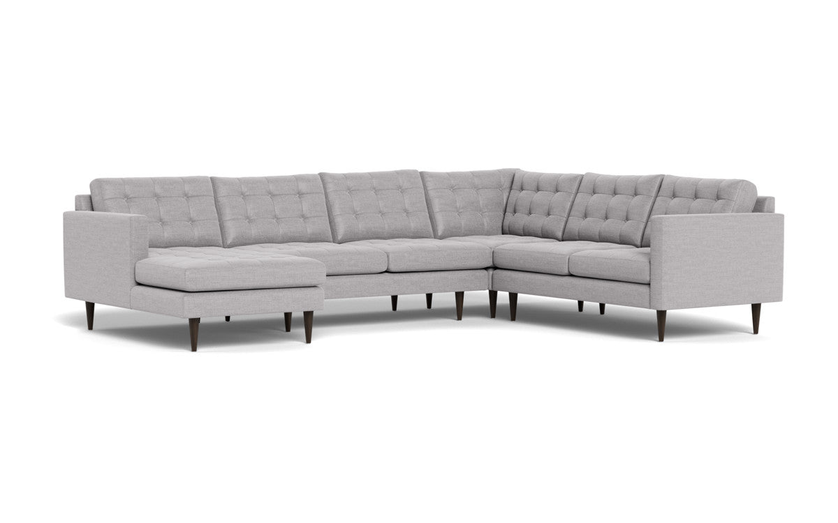 Wallace 131" Corner Sectionals w. Left Chaise - Bennett Dove