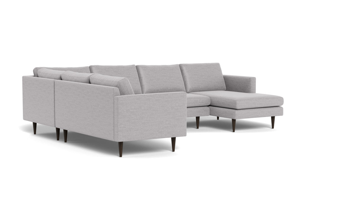 Wallace 130" Untufted Corner Sectionals w. Right Chaise - Bennett Dove