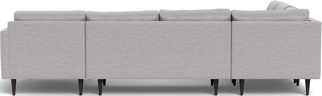 Wallace 130" Untufted Corner Sectionals w. Right Chaise - Bennett Charcoal
