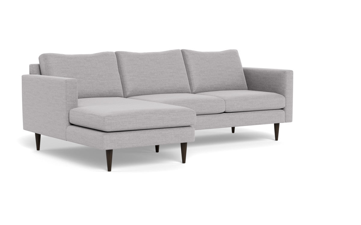 Wallace 98" Untufted Left Chaise Sectional - Bennett Dove