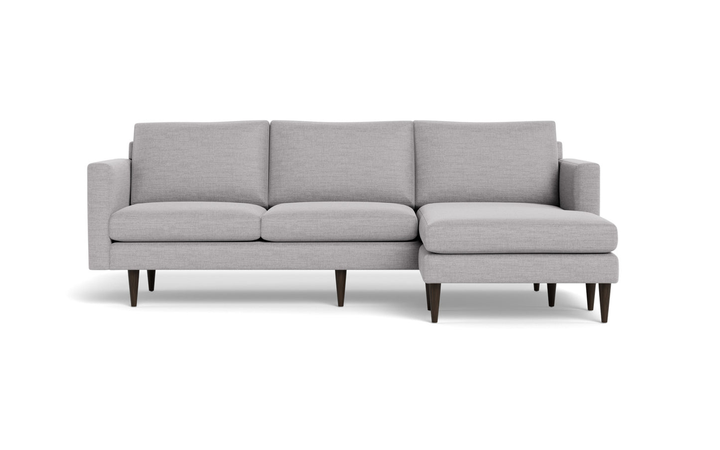 Wallace 98" Untufted Reversible Chaise Sofa - Bennett Charcoal