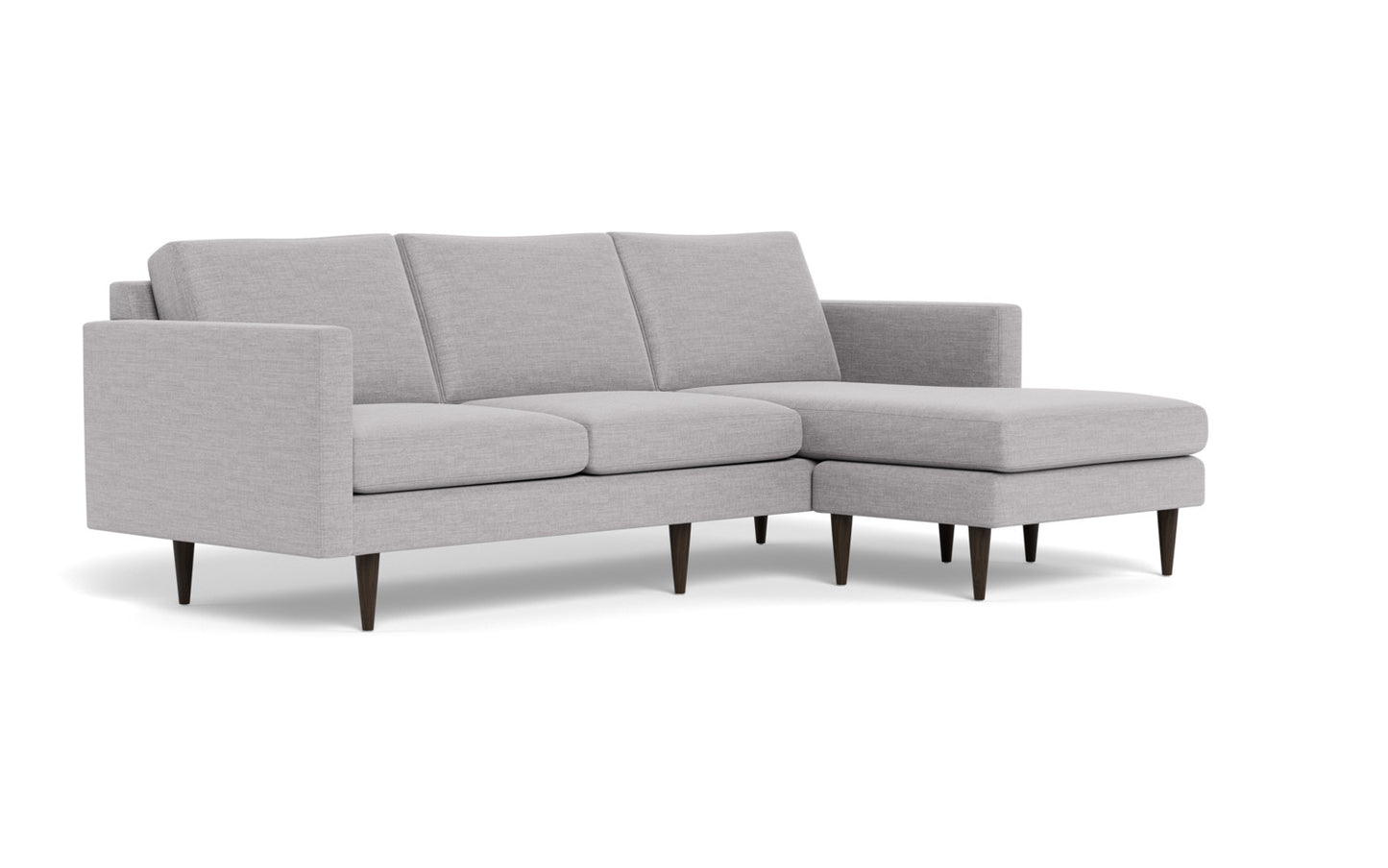 Wallace 98" Untufted Reversible Chaise Sofa - Bennett Dove