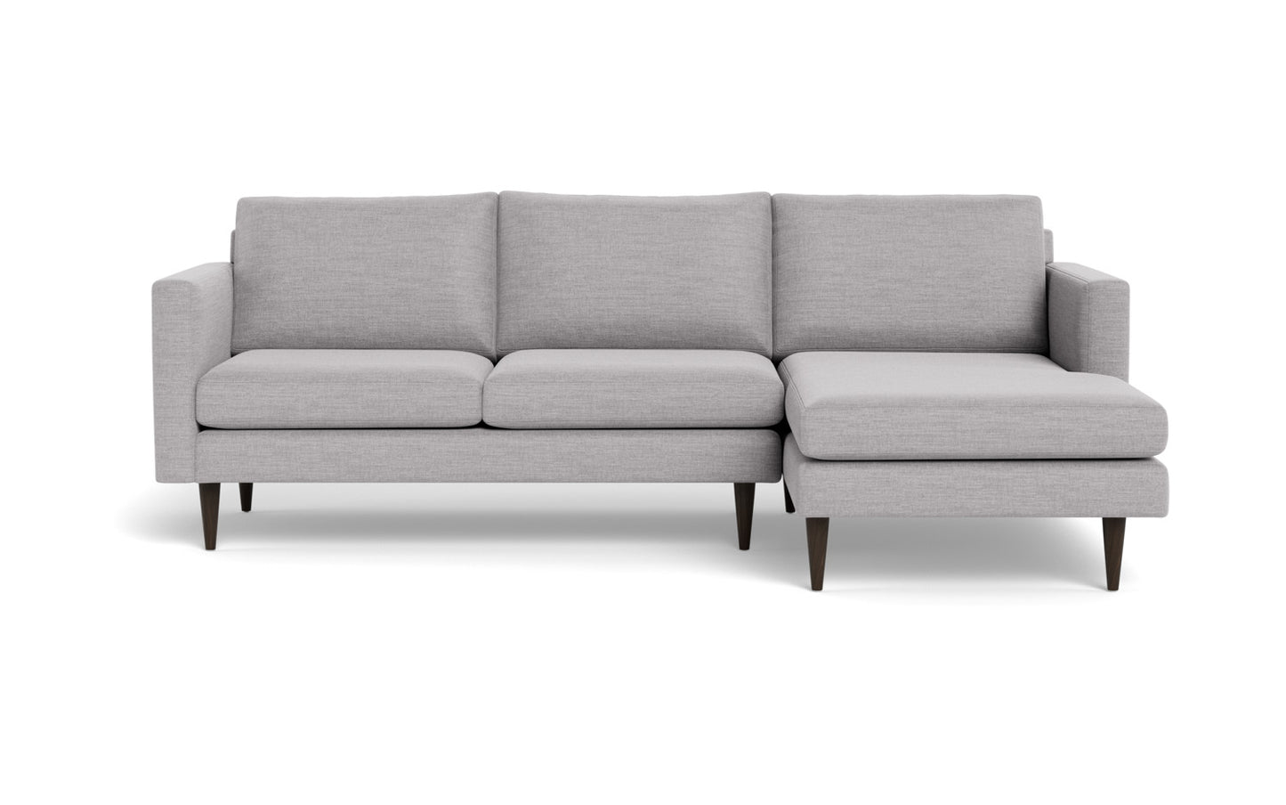 Wallace 98" Untufted Right Chaise Sectional - Bennett Dove