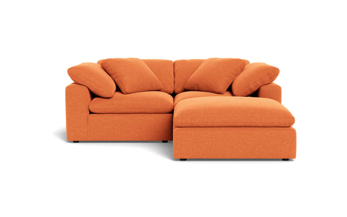 Fluffy 89" 2 Piece Sofa w/Otto - Bennett Orangeade