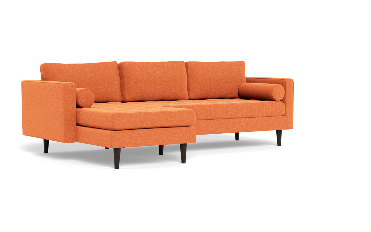 Ladybird 102" Left Chaise Sectional - Bennett Orangeade