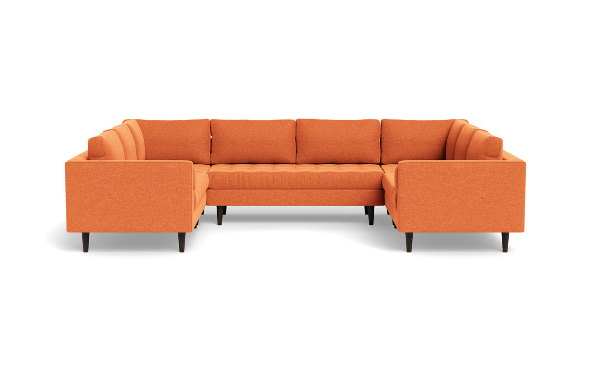 Ladybird 134" U Sectional - Bennett Orangeade