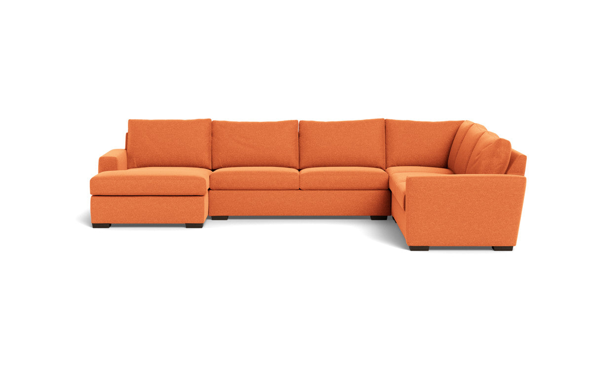 Mesa 156" Corner Sectionals w. Left Chaise - Bennett Orangeade