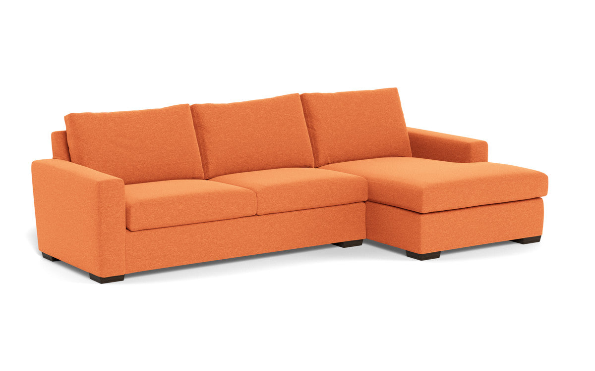 Mesa 123" Right Chaise Sectional - Bennett Orangeade