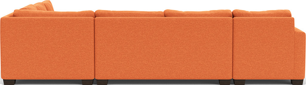 Track 141" Corner Sectionals W. Full Sleeper & Left Chaise - Bennett Orangeade