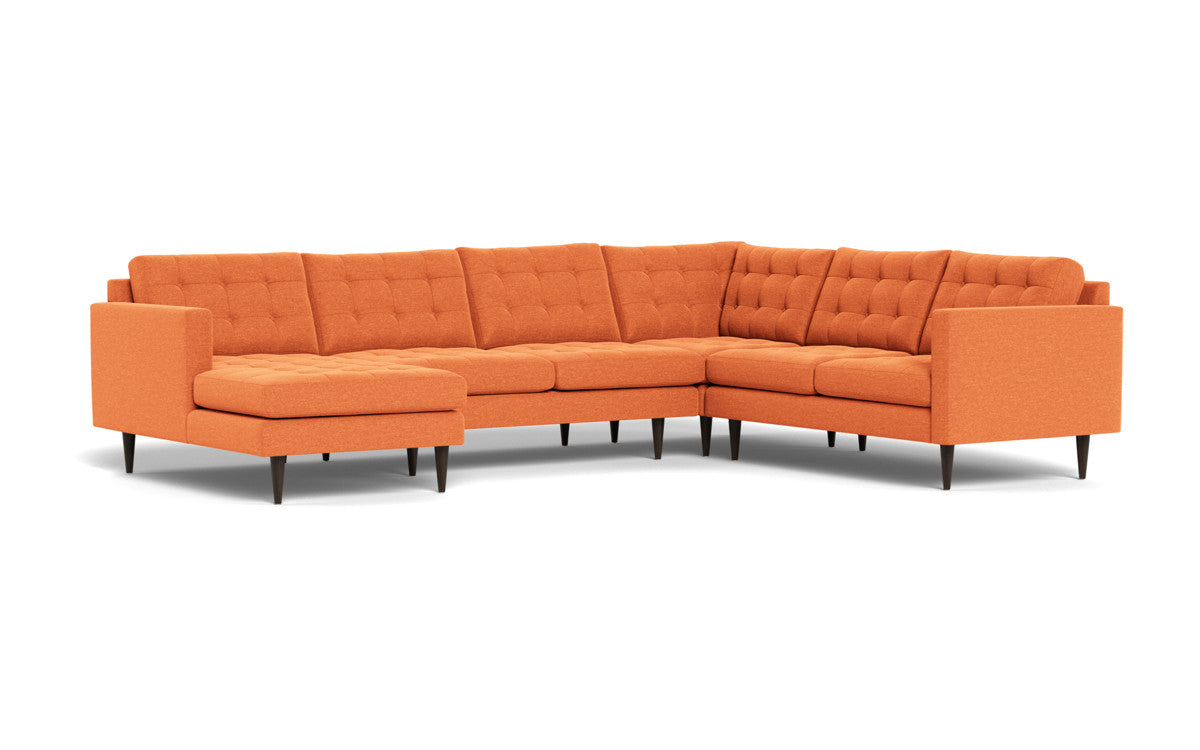 Wallace 131" Corner Sectionals w. Left Chaise - Bennett Orangeade
