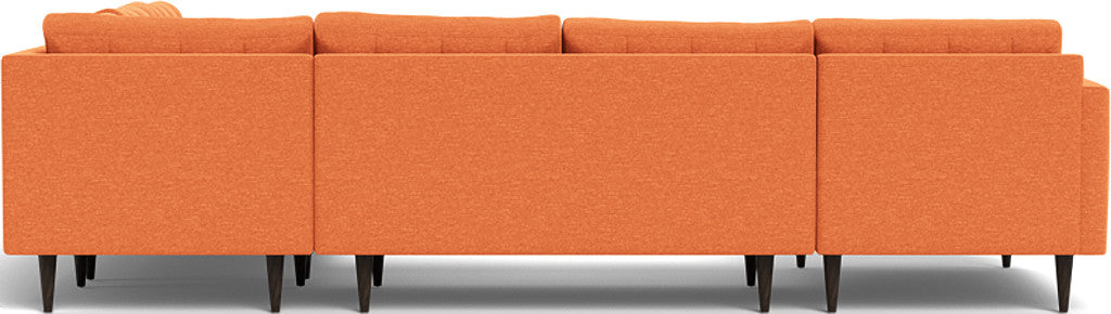 Wallace 131" Corner Sectionals w. Left Chaise - Bennett Orangeade