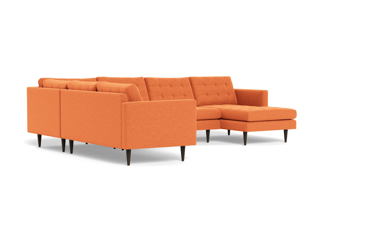 Wallace 130" Corner Sectionals w. Right Chaise - Bennett Orangeade
