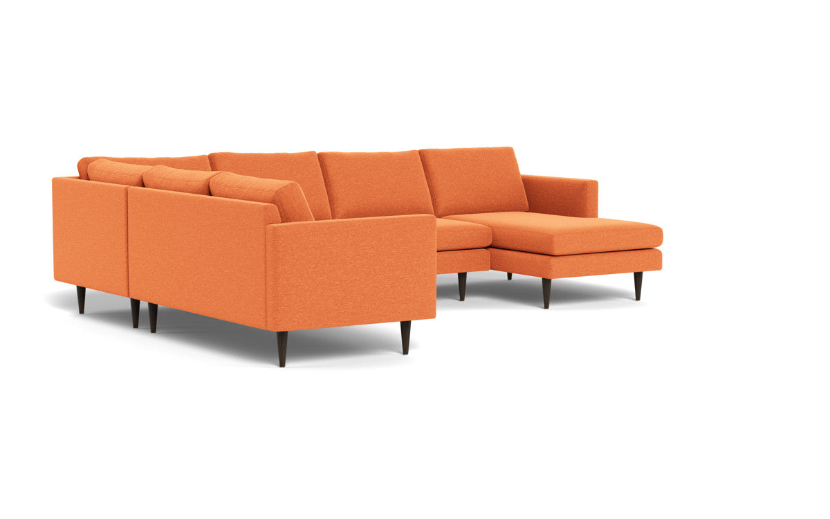 Wallace 130" Untufted Corner Sectionals w. Right Chaise - Bennett Dove