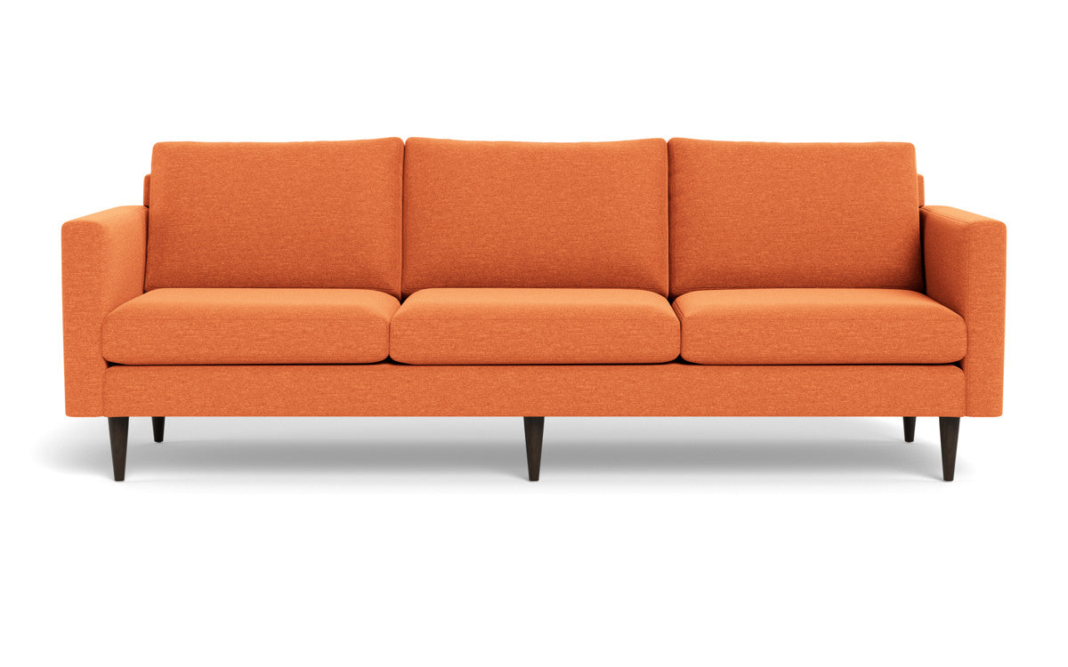 Wallace 98" Untufted Estate Sofa - Bennett Orangeade