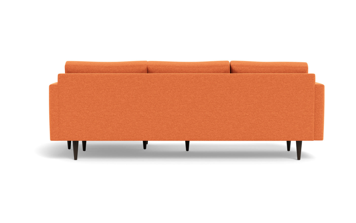 Wallace 98" Untufted Reversible Chaise Sofa - Bennett Orangeade