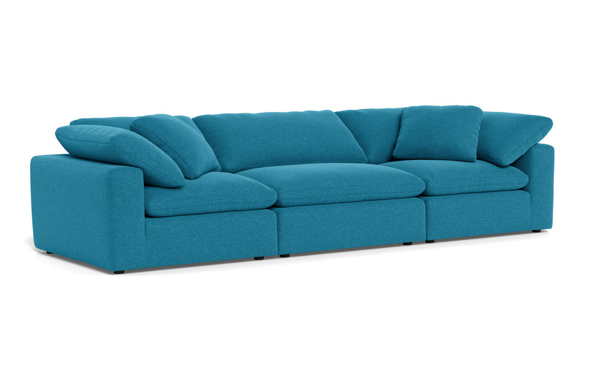 Fluffy 133.5" 3pc Sofa - Bennett Peacock