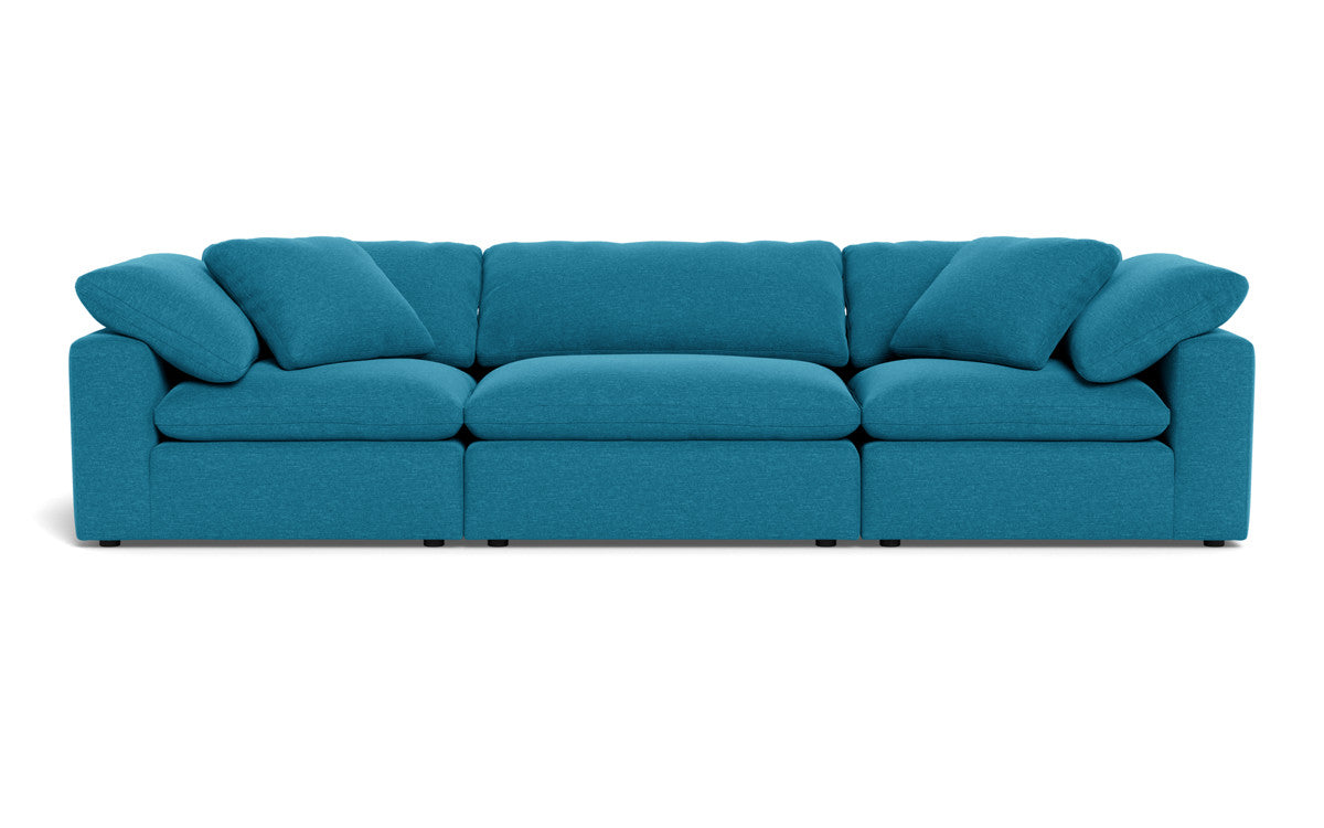 Fluffy 133.5" 3pc Sofa - Bennett Peacock