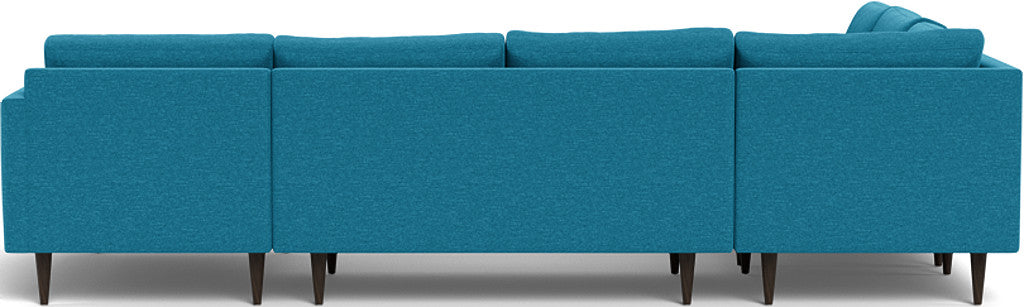 Wallace 130" Untufted Corner Sectionals w. Right Chaise - Bennett Orangeade