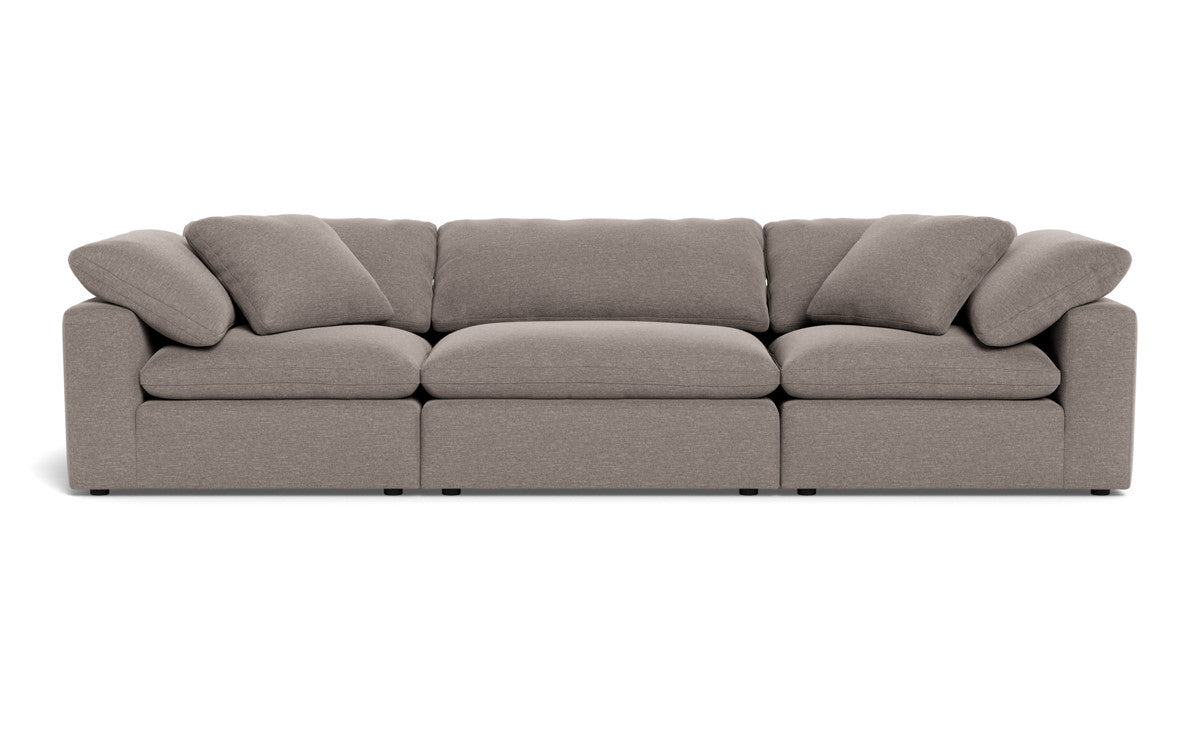 Fluffy 133.5" 3pc Sofa - Bennett Praline