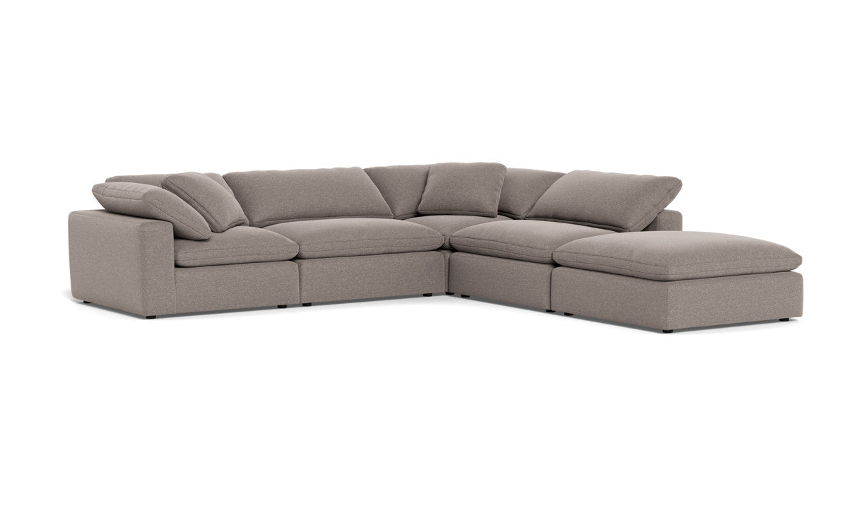 Fluffy 133.5" 4 Piece Sectional w/Otto - Bennett Praline