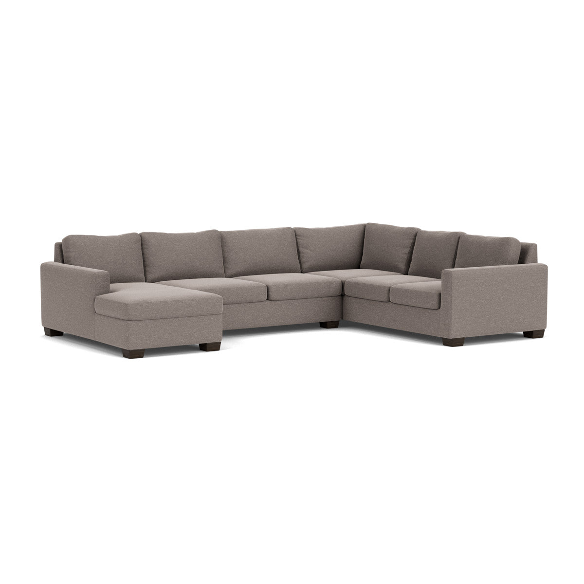 Track 141" Corner Sectionals W. Full Sleeper & Left Chaise - Bennett Praline