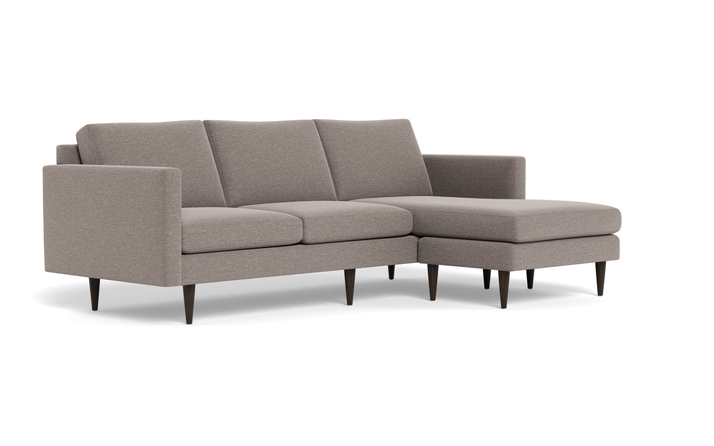 Wallace 98" Untufted Reversible Chaise Sofa - Bennett Praline
