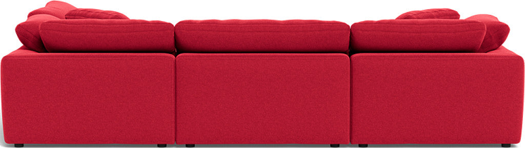 Fluffy 133.5" 4 Piece Sectional w/Otto - Bennett Red