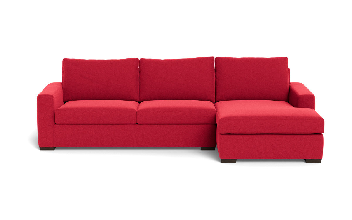 Mesa 123" Right Chaise Sectional - Bennett Red