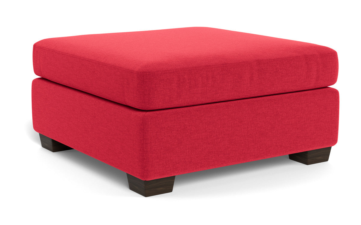 Mesa Storage Cocktail Ottoman - Bennett Red