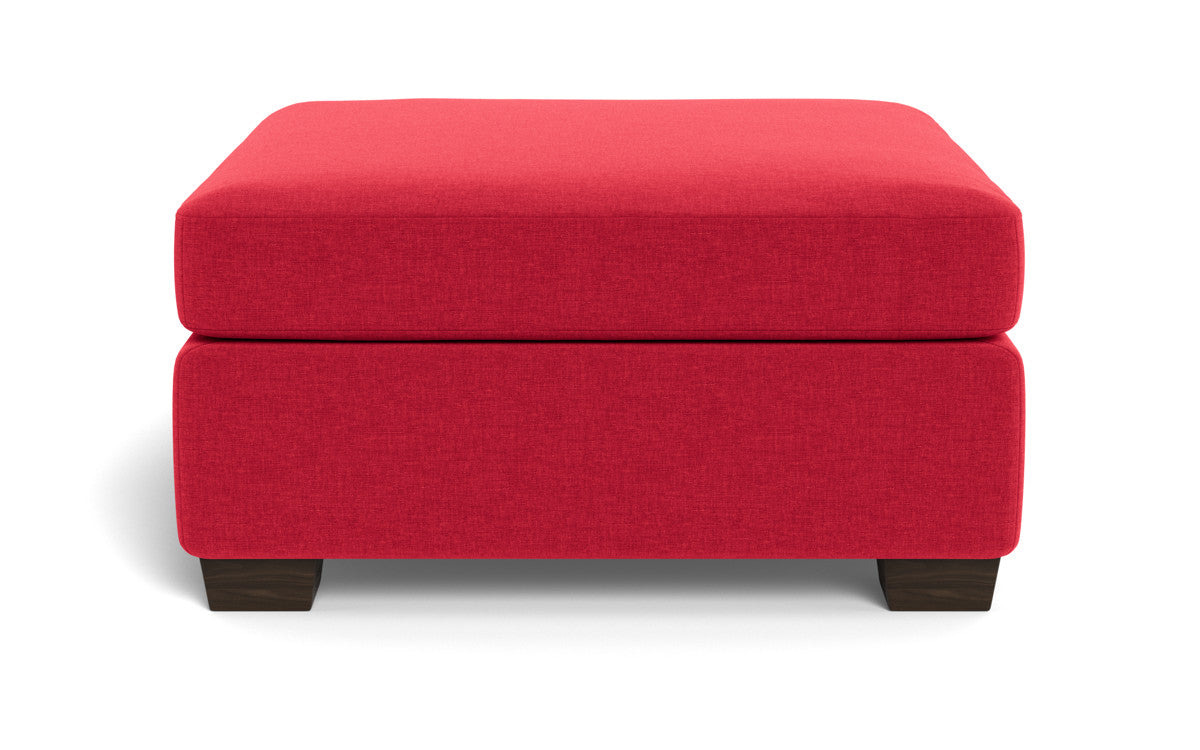 Mesa Storage Cocktail Ottoman - Bennett Red