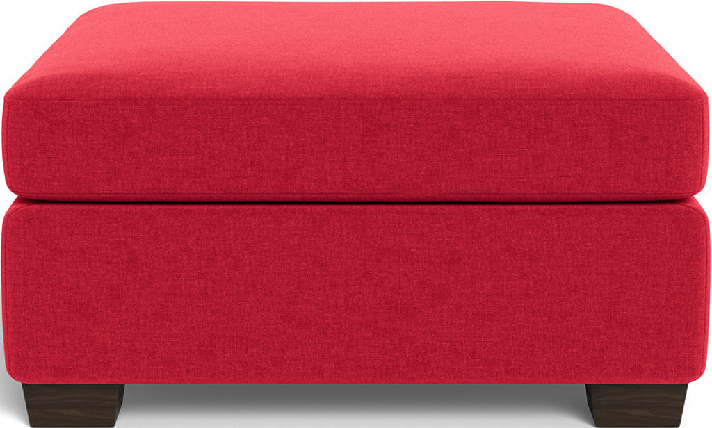 Mesa Storage Cocktail Ottoman - Bennett Red