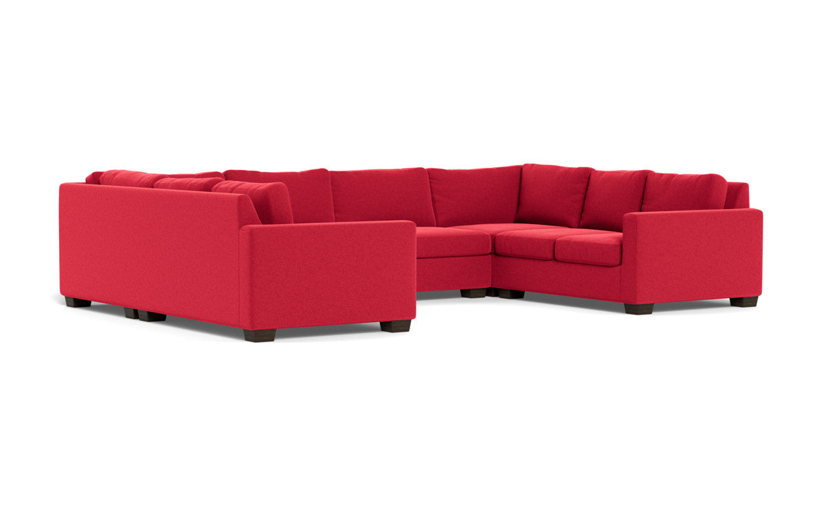 Track 141" Corner Sofa U Sectional - Bennett Red